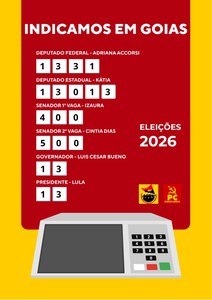 PCML/CNCN GOIAS INDICA NESSAS ELEIÇÕES 2026
