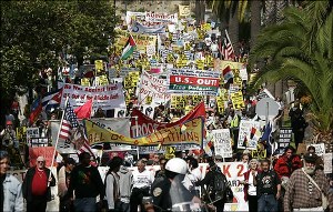 Protestos nos EUA Contra a Guerra