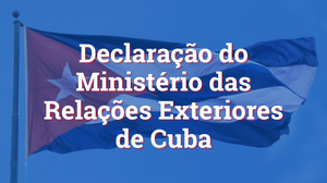 Cuba condena o terrorismo e reafirma sua cooperação em matéria de segurança e no combate à lavagem de dinheiro