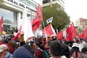 Equador - Marcha contra o governo neoliberal de Daniel Noboa