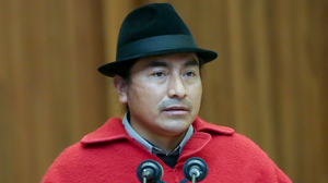 Leonidas Iza no comando da ECUARUNARI