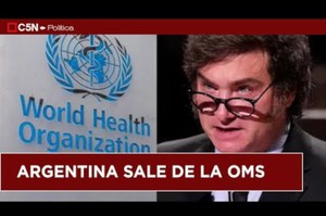 Repúdio à decisão de Milei de retirar Argentina da OMS