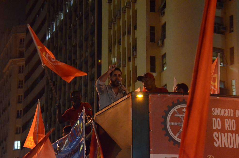 Michel Damasceno fala em nome da Juventude 5 de Julho