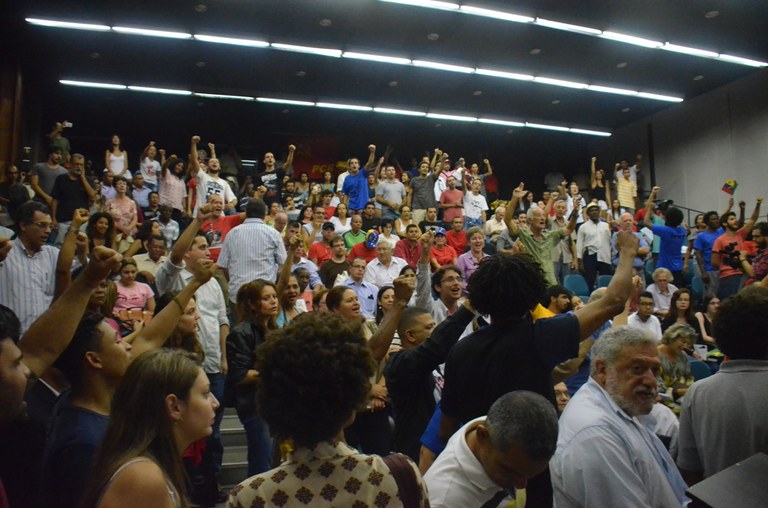 Público lotou auditório 91 da UERJ