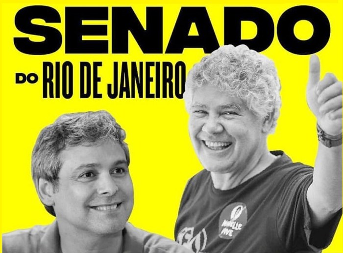 Candidatos ao Senado no Rio de Janeiro: Lindbergh Farias (131) e Chico Alencar (500)