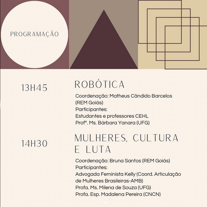 Cartaz II Seminário - GO - Programação 3