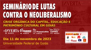 II SEMINÁRIO DE LUTAS CONTRA O NEOLIBERALISMO - GO - 2023