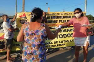 Povo recebe bem e apóia a campanha