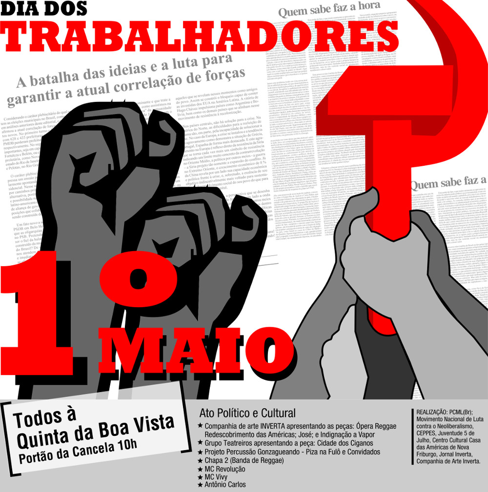 Cartaz 1º de Maio 2013