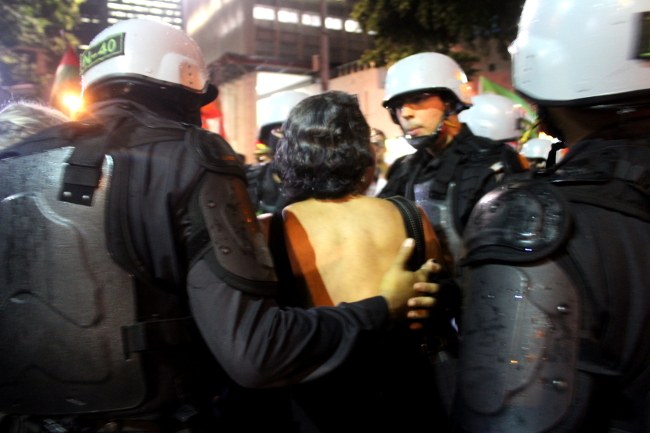 Manifestação contra a reforma da Previdência - Repressao - RJ 19/02/18