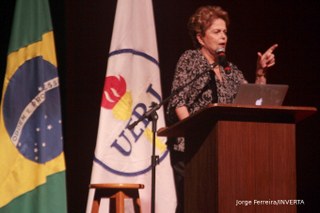 Aula Magna da ex-Presidente Dilma Roussef na UERJ