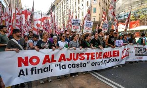 Ato em Solidariedade ao povo argentino em Greve Geral contra abusos do Governo Milei em São Paulo
