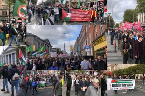Manifestação em Dublin na Irlanda