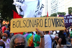 Manifestação Fora Bolsonaro no RJ dia 24/07