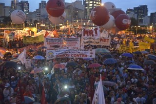 Movimentos nas ruas contra a aprovação da PL4330 - São Paulo