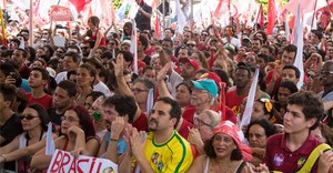 Ato a favor da reeleição de Dilma em Belo Horizonte