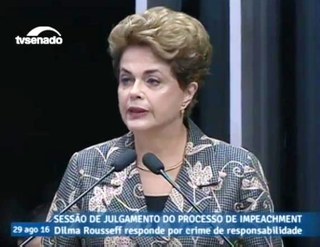 Discurso de Dilma Rousseff na abertura da sessão plenária do Senado - 29-08-16