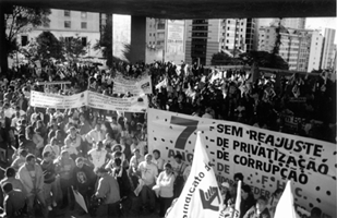 Manifestação na Avenida Paulista pela CPI da corrupção