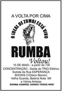 A Volta por cima! O ideal de Zumbi está vivo! Rumba Voltou!