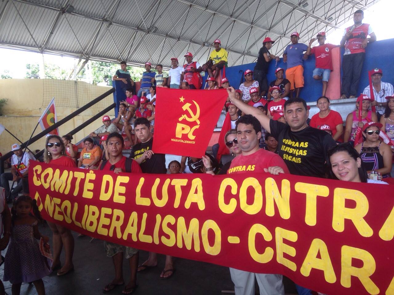 PCML e Comitês presentes no ato em Fortaleza