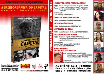 Seminario e Lançamento A Crise Orgânica do Capital - UFMG - 2018