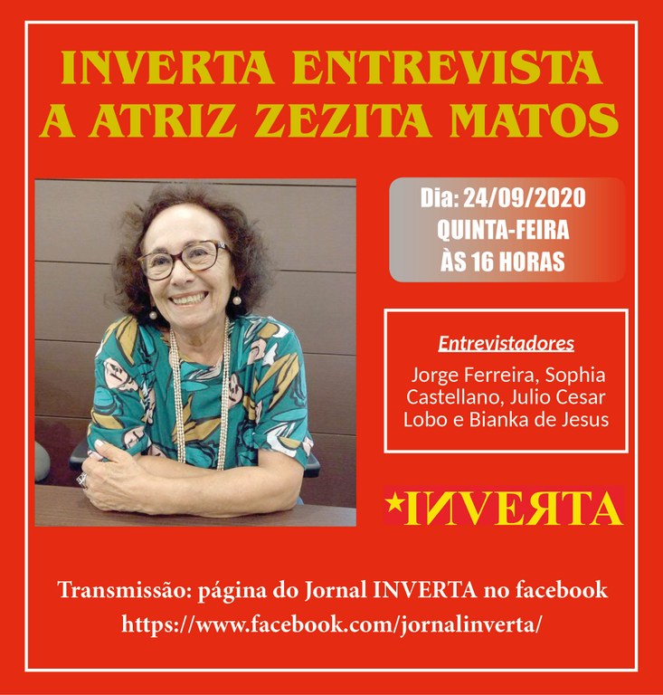 Inverta entrevista a atriz Zezita Matos
