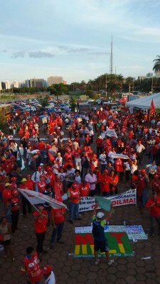 Em Brasília povo também se manifestou contra o Golpe