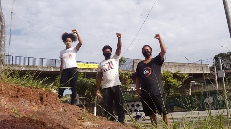 Integrantes do Comitê de Luta da Favela do Nhocuné-CNCN - SP