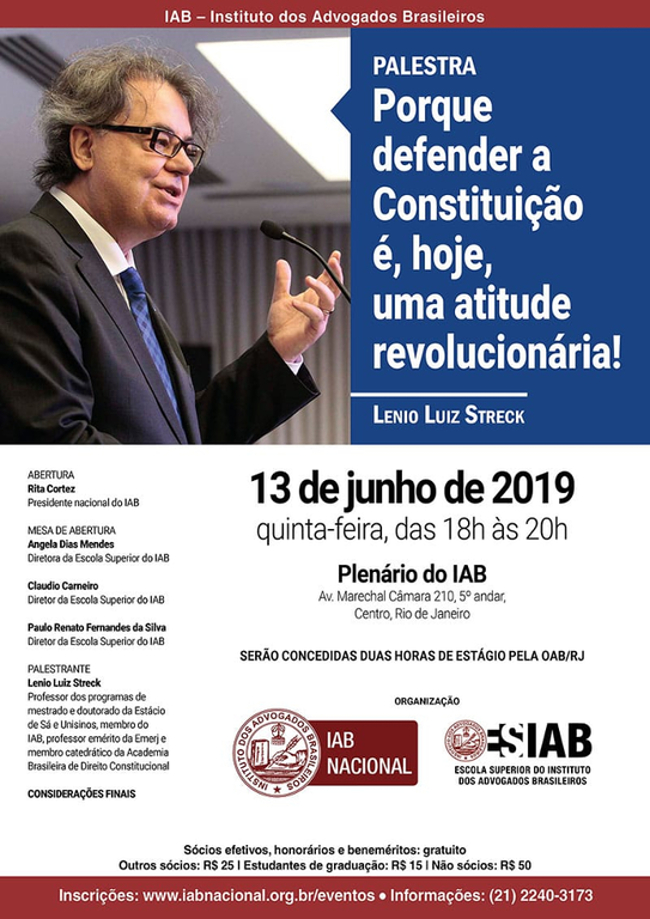 Evento IAB - Instituto dos Advogados Brasileiros