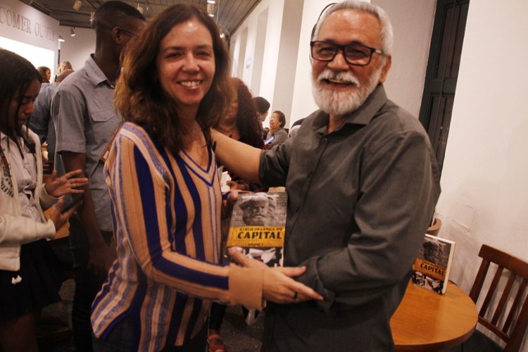 O autor e a Defensora do NUTH/RJ Adriana Beviláqua