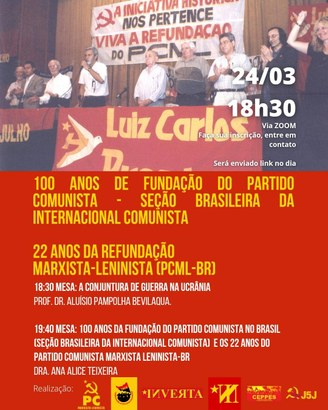 22 anos da Refundação do Partido Comunista Marxista-Leninista (PCML-BR)