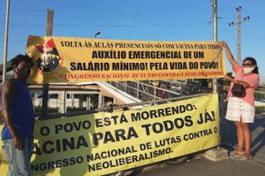 Comitê da Baixada Fluminense do CNCN na campanha vacina para todos já! por um auxílio emergencial de um salário mínimo