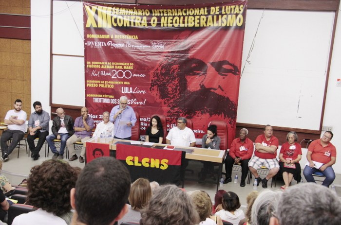 Mesa de Lutas e Desagravo ao ex-Presidente Lula e a Luta Contra o Golpe Neoliberal