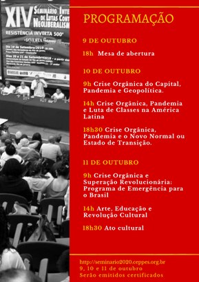 XV Seminário Internacional de lutas contra o Neoliberalismo2