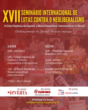 XVII Seminário Internacional de Lutas Contra o Neliberalismo