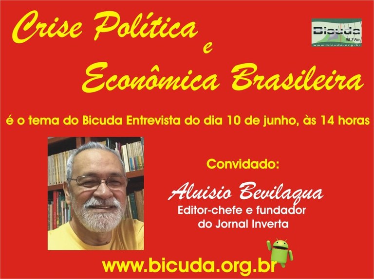 Radio Bicuda entrevista prof Aluisio Bevilaqua