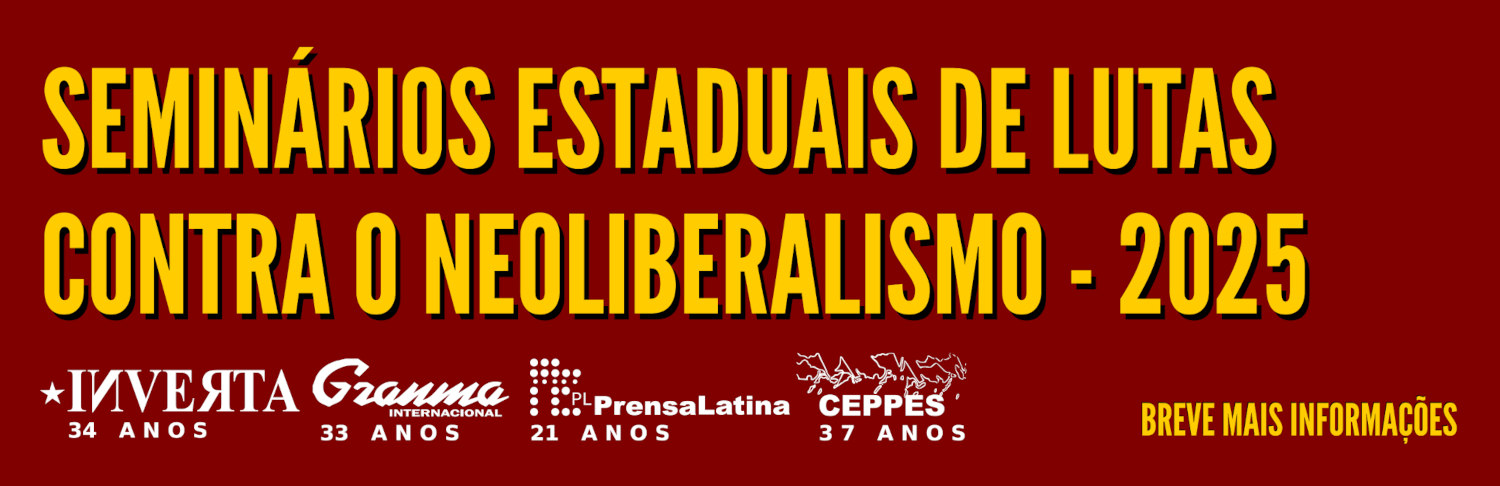Banner Seminarios Estaduais de Lutas Contra o Neoliberalismo - 2025