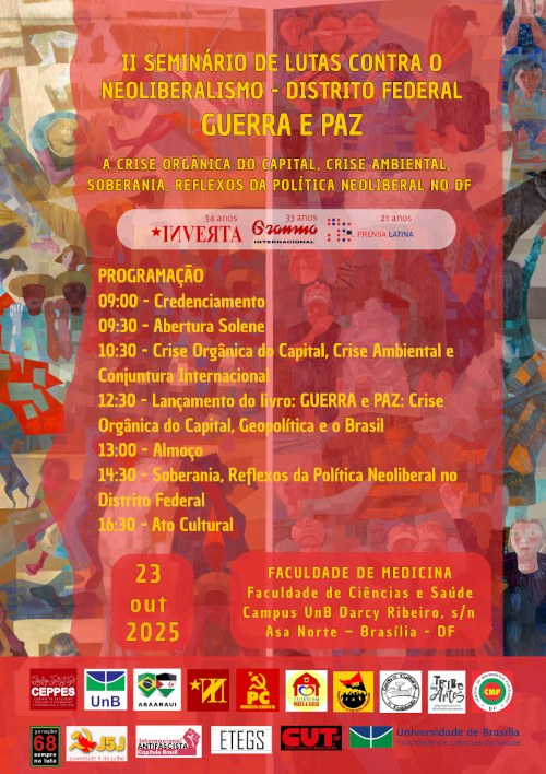 Banner II Seminario de Lutas Contra o Neoliberalismo - DF - 2025
